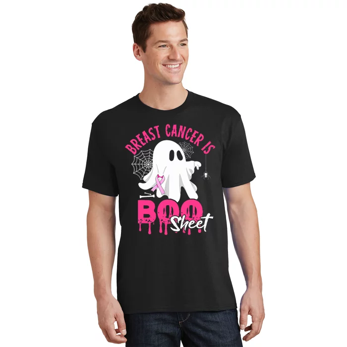 Breast Cancer Is Boo Sheet Halloween Breast Cancer Awareness T-Shirt