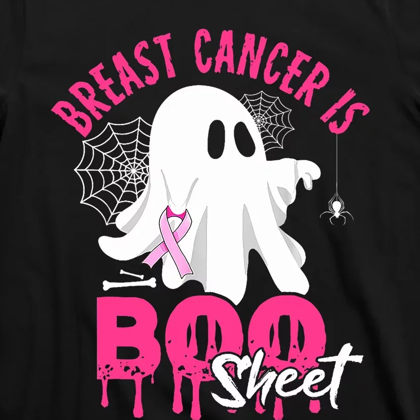 Breast Cancer Is Boo Sheet Halloween Breast Cancer Awareness T-Shirt