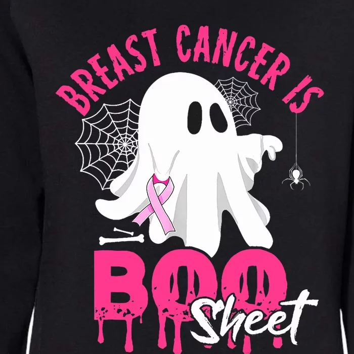 Breast Cancer Is Boo Sheet Halloween Breast Cancer Awareness Womens California Wash Sweatshirt