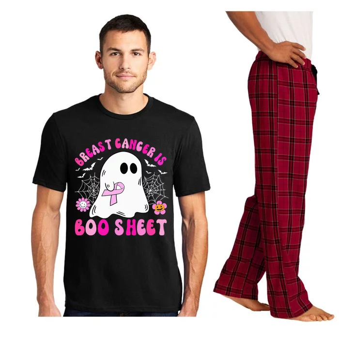 Breast Cancer Is Boo Sheet Halloween Breast Cancer Awareness Pajama Set