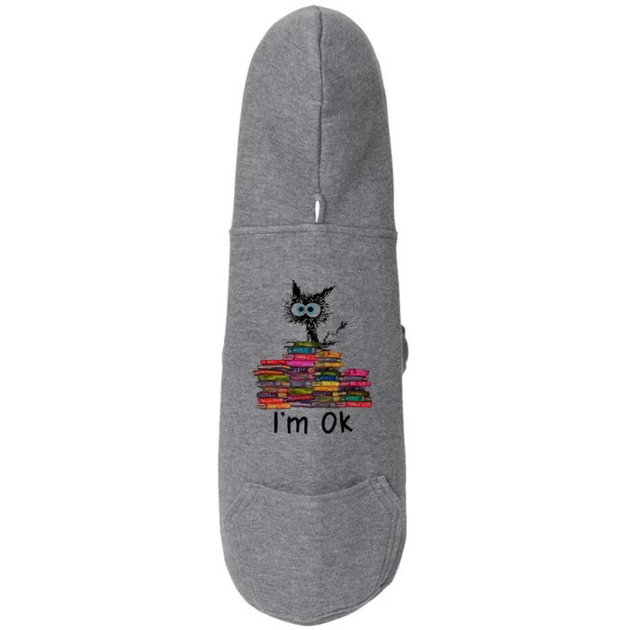 Black Cat I’m Ok Doggie 3-End Fleece Hoodie