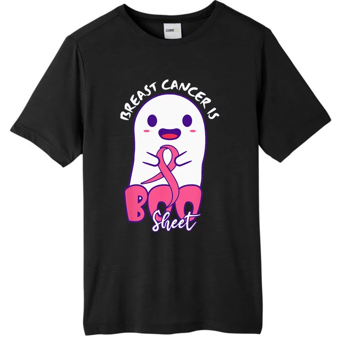 Breast Cancer Is Boo Sheet Cute Ghost Pink Funny Halloween ChromaSoft Performance T-Shirt