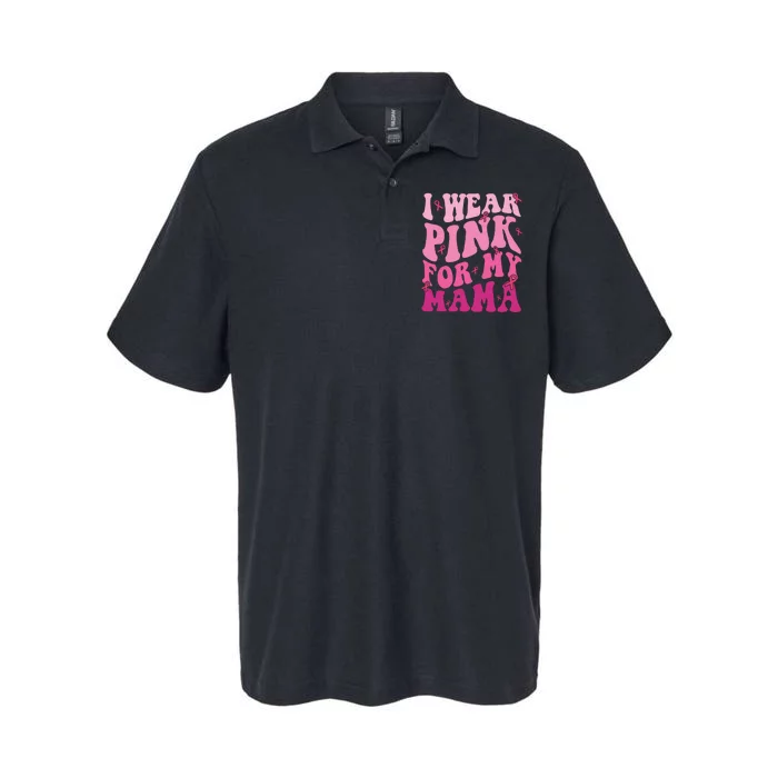 Breast Cancer I Wear Pink For My Mama Softstyle Adult Sport Polo