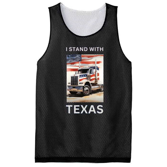 Border Crisis I Stand With Texas Mesh Reversible Basketball Jersey Tank