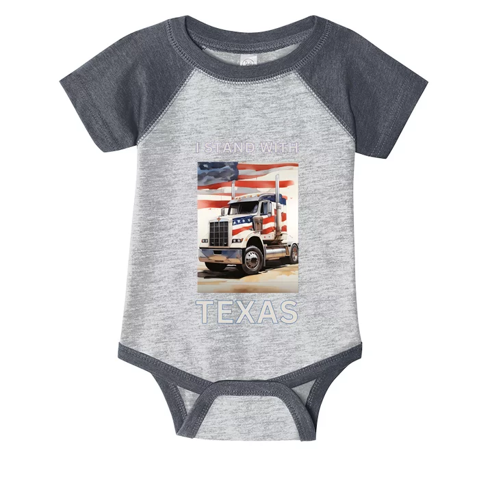 Border Crisis I Stand With Texas Infant Baby Jersey Bodysuit