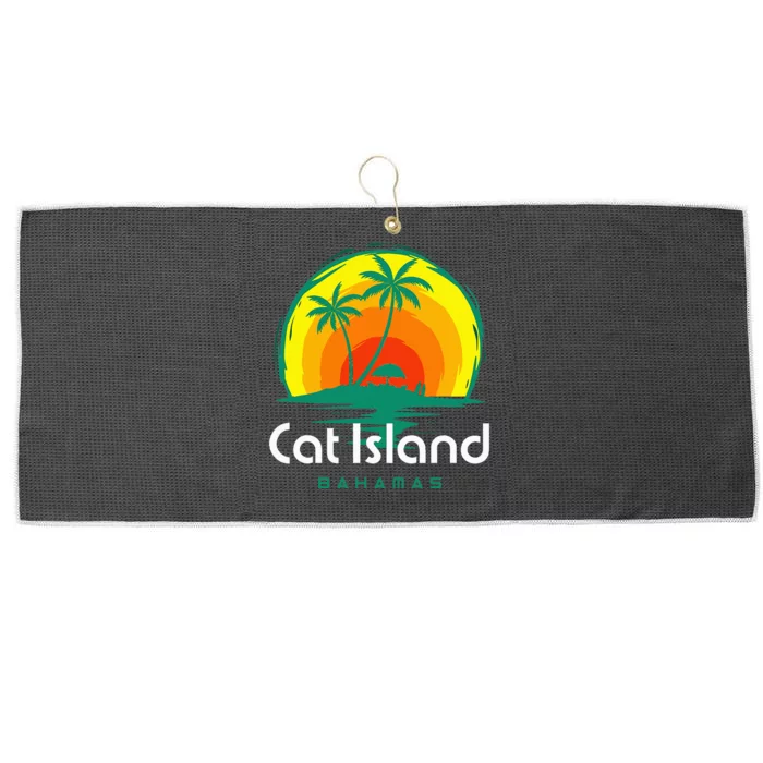 Bahamas Cat Island Large Microfiber Waffle Golf Towel