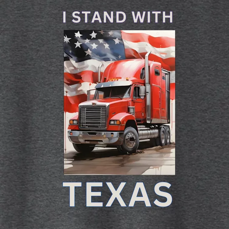 Border Crisis I Stand With Texas Women's Crop Top Tee