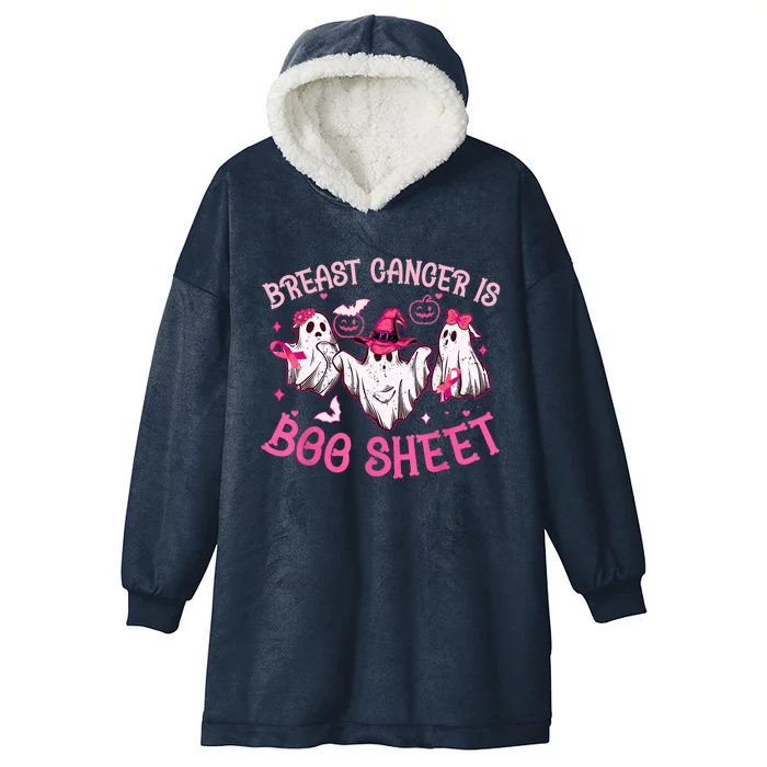 Breast Cancer Is Boo Sheet Ghost Halloween Costume Meaningful Gift Hooded Wearable Blanket