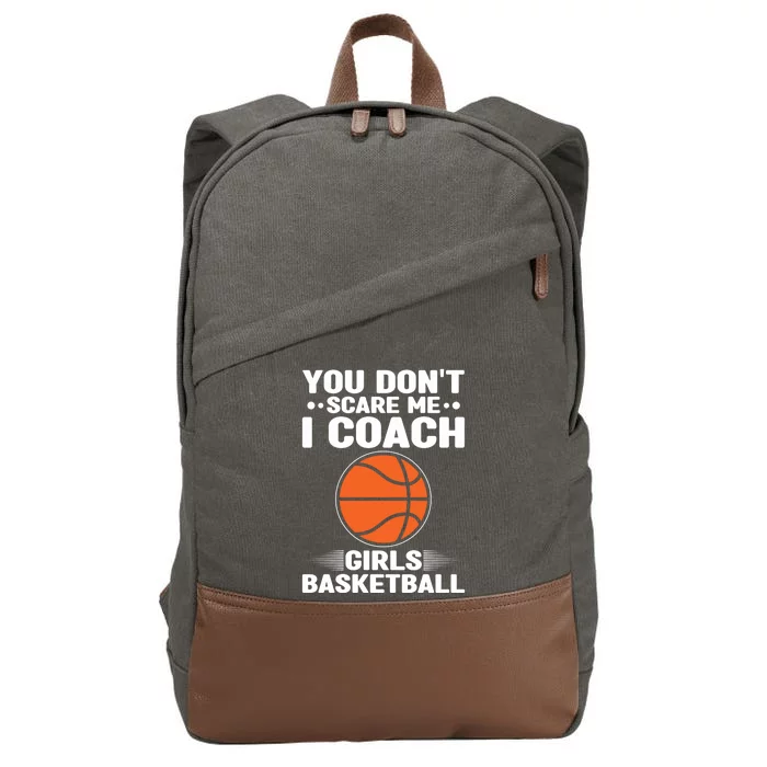 Basketball Coaching I Coach Basketball Coach Dads Gift Cotton Canvas Backpack