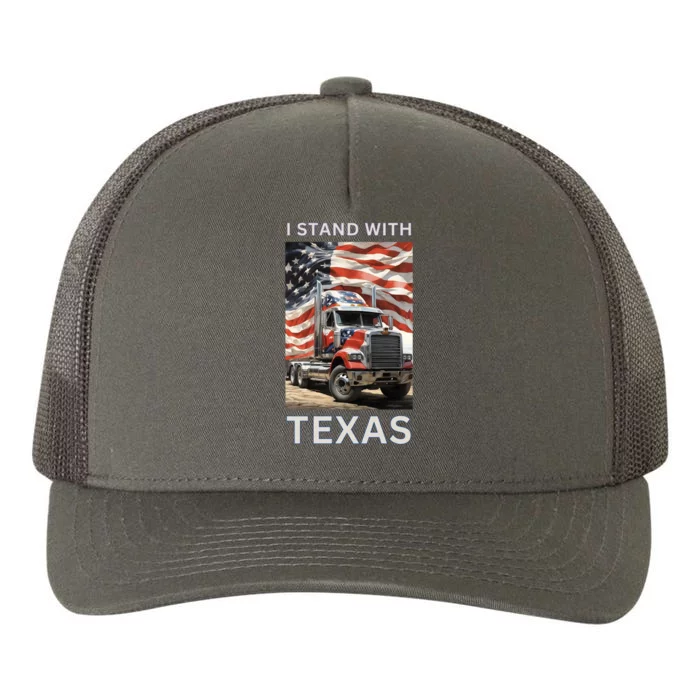 Border Crisis I Stand With Texas Yupoong Adult 5-Panel Trucker Hat