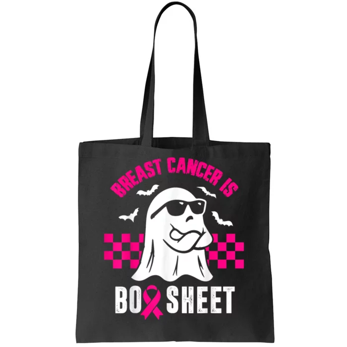 Breast Cancer Is Boo Sheet Halloween Awareness Breast Cancer Tote Bag