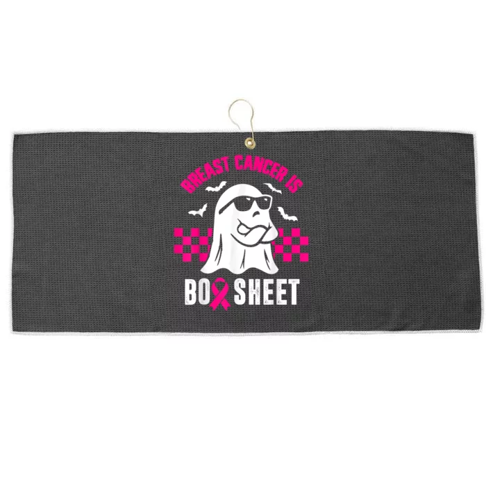 Breast Cancer Is Boo Sheet Halloween Awareness Breast Cancer Large Microfiber Waffle Golf Towel