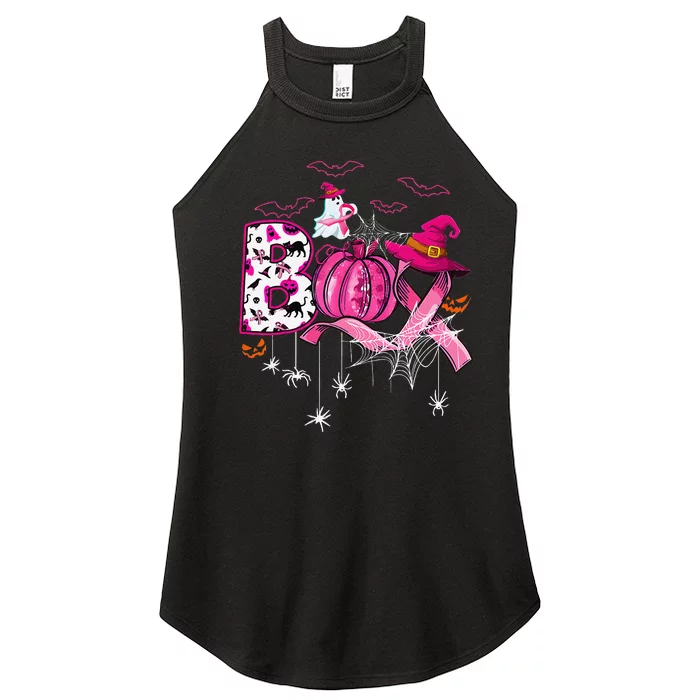 Breast Cancer Is Ghost Sheet P.Ink Breast Cancer Awareness Gift Women’s Perfect Tri Rocker Tank