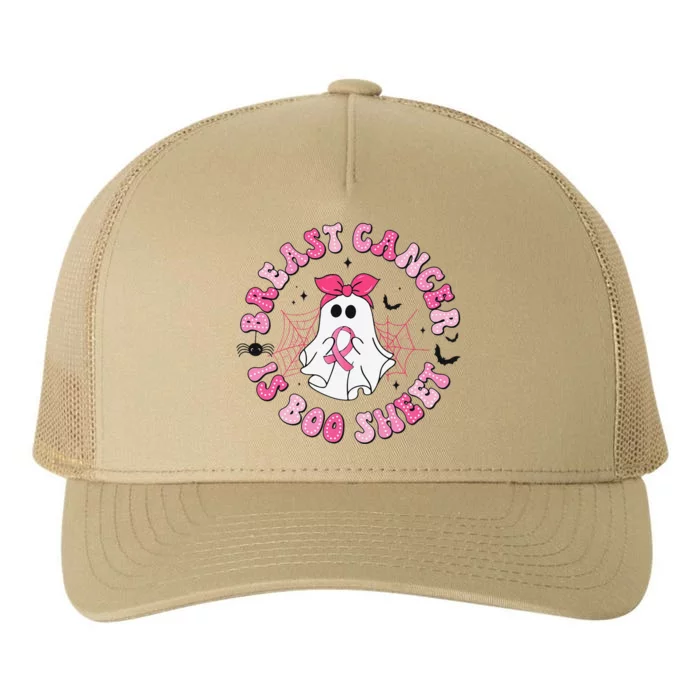 Breast Cancer Is Boo Sheet Pin.K Ghost Witch Halloween Women Yupoong Adult 5-Panel Trucker Hat