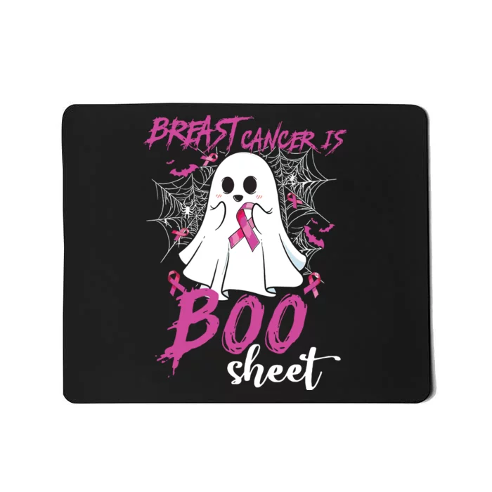 Breast Cancer Is Boo Sheet Halloween Breast Cancer Awareness Mousepad