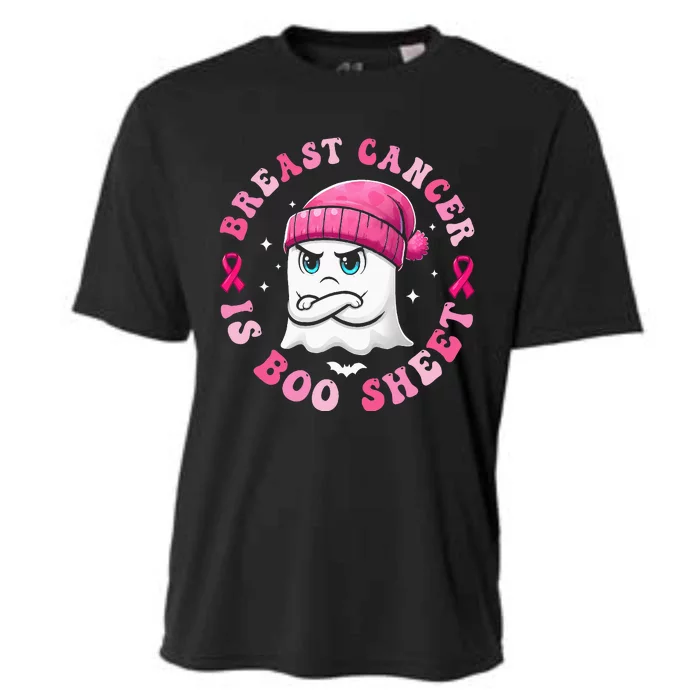 Breast Cancer Is Boo Sheet Retro Halloween Ghost Cooling Performance Crew T-Shirt