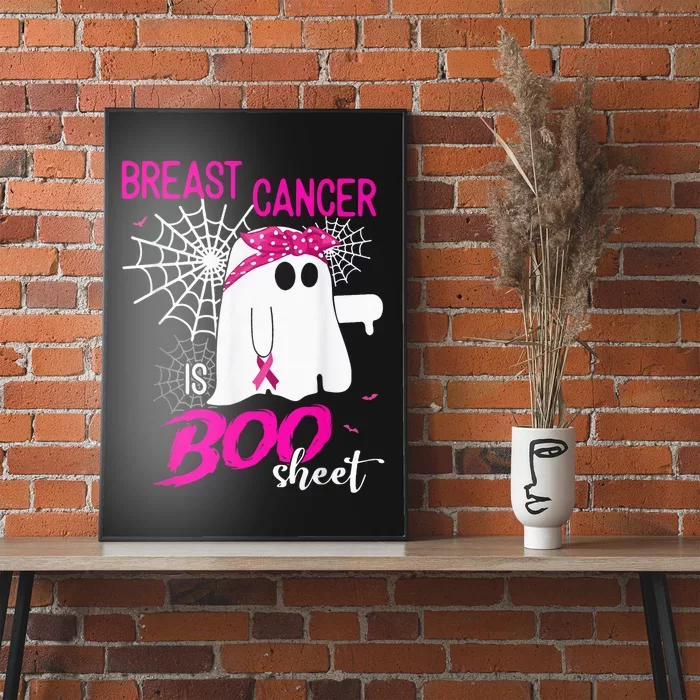 Breast Cancer Is Boo Sheet Breast Cancer Shirt Boo Halloween Poster