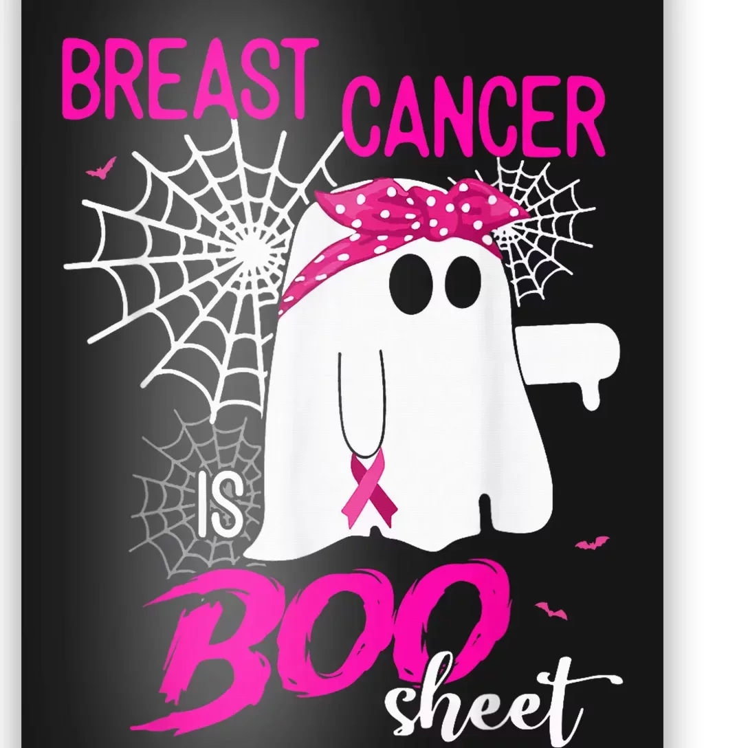 Breast Cancer Is Boo Sheet Breast Cancer Shirt Boo Halloween Poster