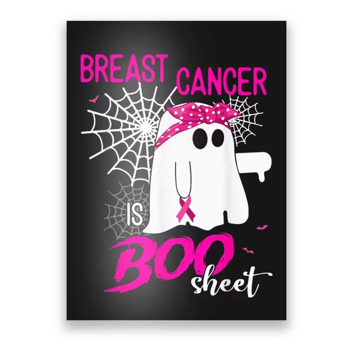 Breast Cancer Is Boo Sheet Breast Cancer Shirt Boo Halloween Poster