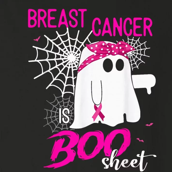 Breast Cancer Is Boo Sheet Breast Cancer Shirt Boo Halloween Toddler Long Sleeve Shirt