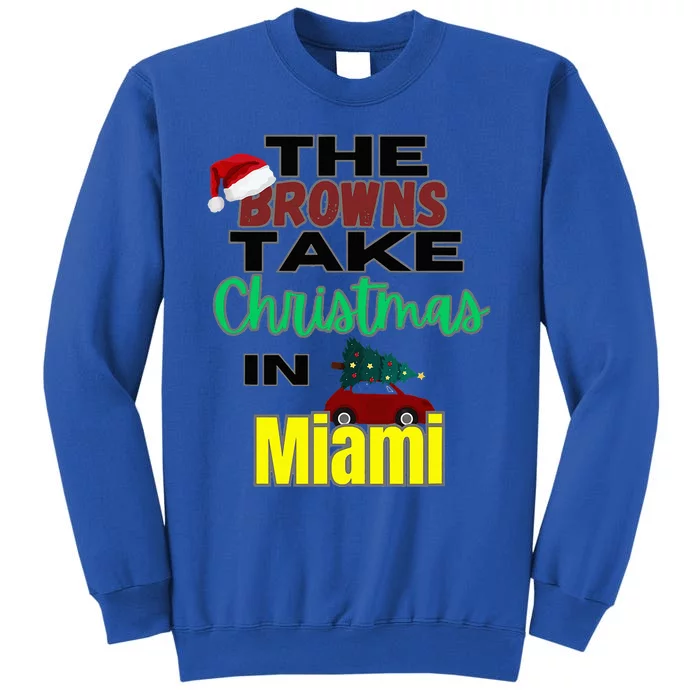 Browns Christmas in Miami Tall Sweatshirt