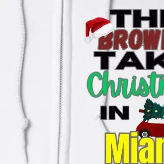 Browns Christmas in Miami Full Zip Hoodie