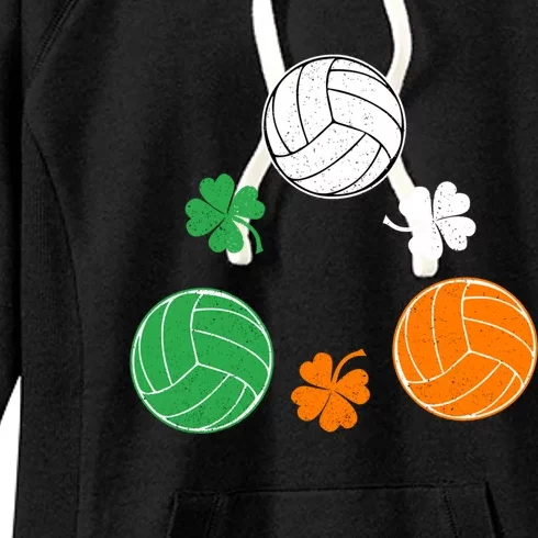 Basketball Clover Irish Flag Costume St Patricks Day Great Gift Women's Fleece Hoodie