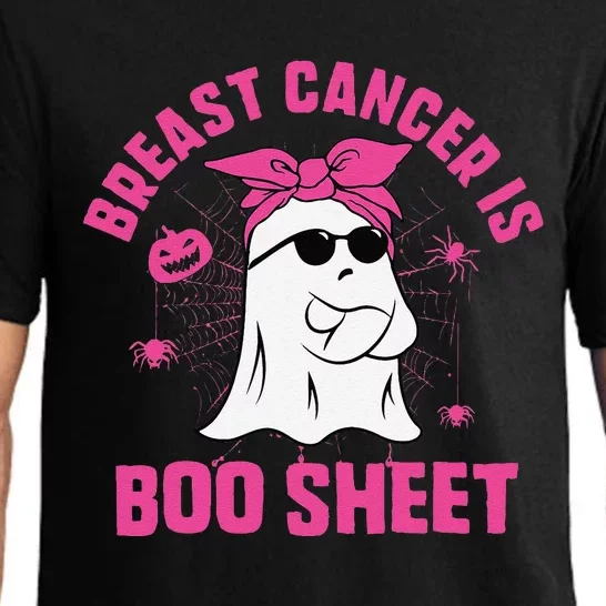 Breast Cancer Is Boo Sheet Ghost Halloween Breast Cancer Pajama Set