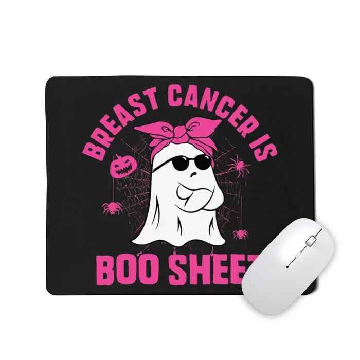 Breast Cancer Is Boo Sheet Ghost Halloween Breast Cancer Mousepad