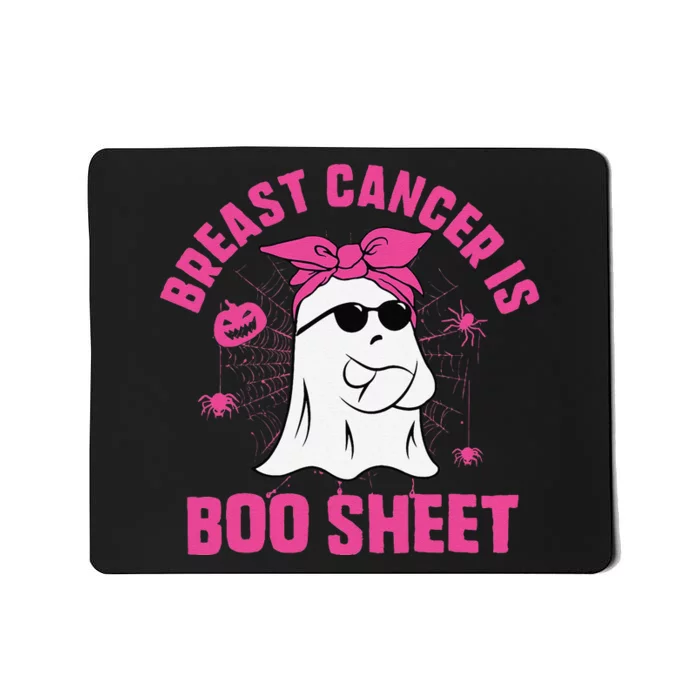 Breast Cancer Is Boo Sheet Ghost Halloween Breast Cancer Mousepad