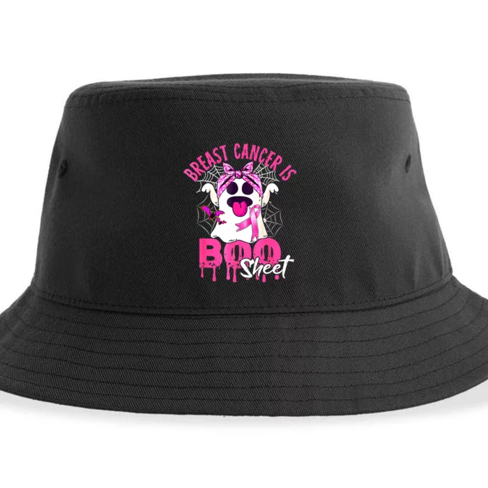 Breast Cancer Is Boo Sheet Halloween Breast Cancer Awareness Sustainable Bucket Hat