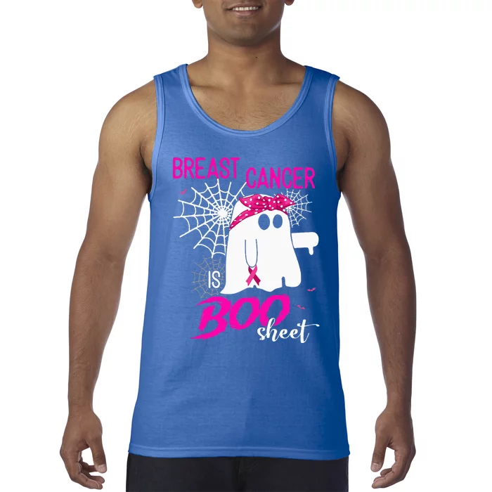 Breast Cancer Is Boo Sheet Breast Cancer Boo Halloween Tank Top