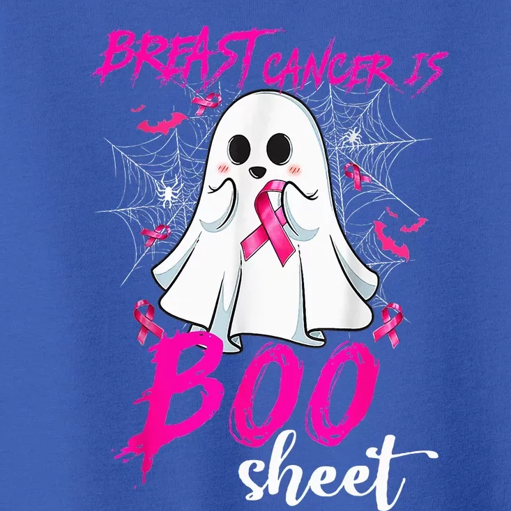 Breast Cancer Is Boo Sheet Halloween Breast Cancer Awareness Toddler T-Shirt