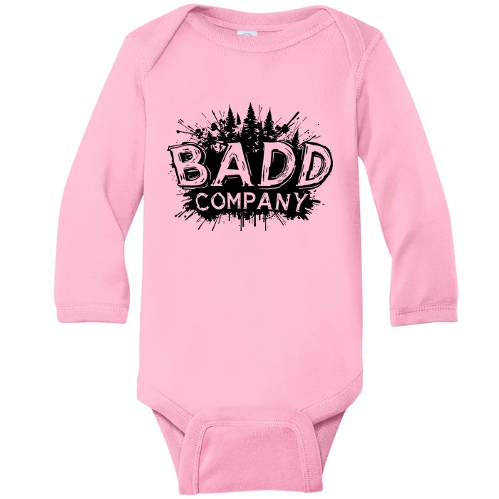 Badd Company Ink Blot Baby Long Sleeve Bodysuit