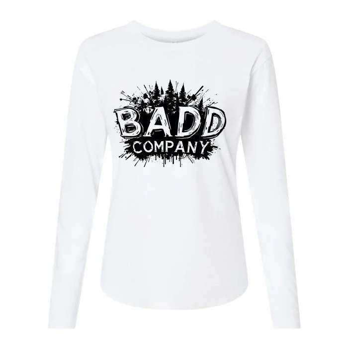 Badd Company Ink Blot Womens Cotton Relaxed Long Sleeve T-Shirt