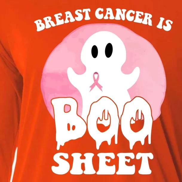 Breast Cancer Is Boo Sheet Funny Ghost Cooling Performance Long Sleeve Crew