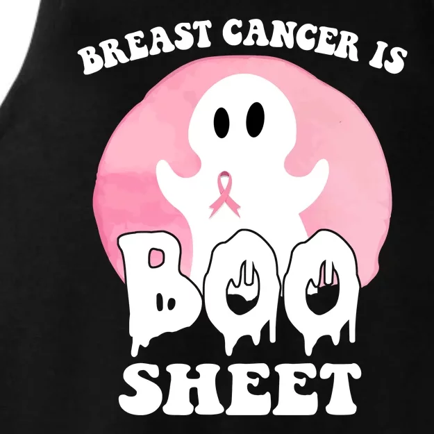 Breast Cancer Is Boo Sheet Funny Ghost Ladies Tri-Blend Wicking Tank