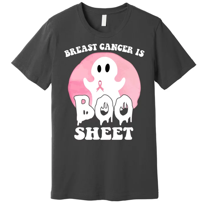 Breast Cancer Is Boo Sheet Funny Ghost Premium T-Shirt