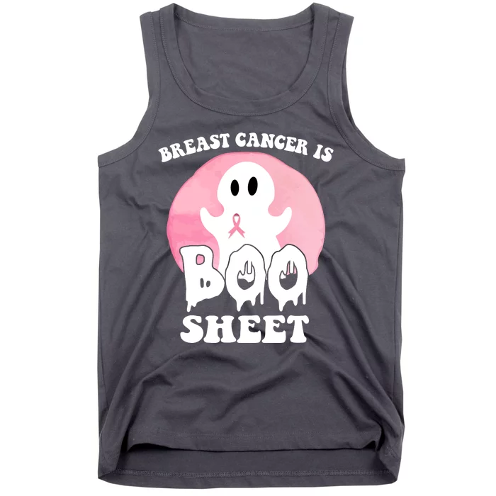 Breast Cancer Is Boo Sheet Funny Ghost Tank Top