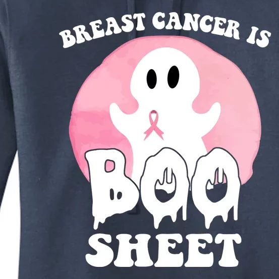 Breast Cancer Is Boo Sheet Funny Ghost Women's Pullover Hoodie