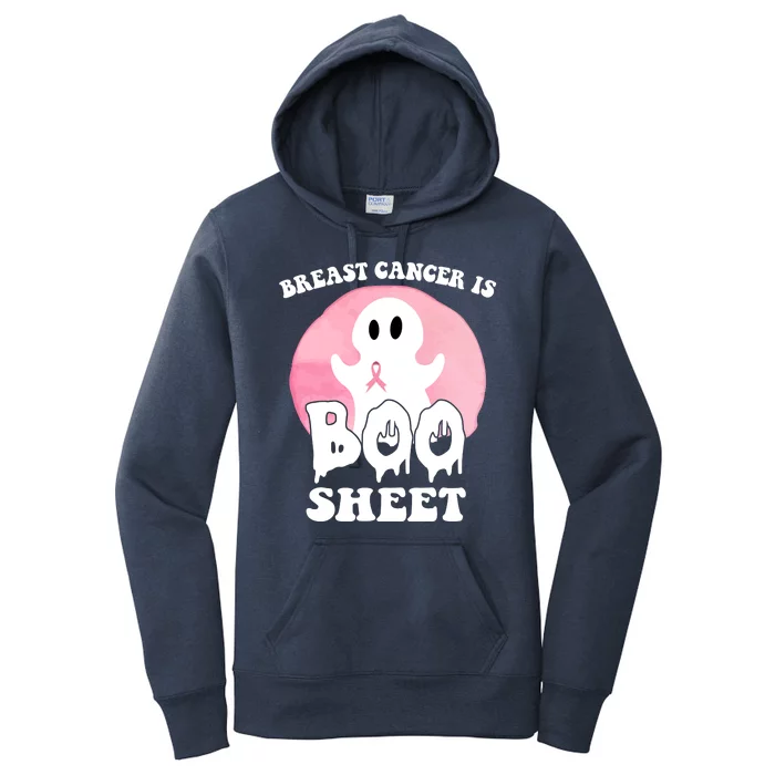 Breast Cancer Is Boo Sheet Funny Ghost Women's Pullover Hoodie