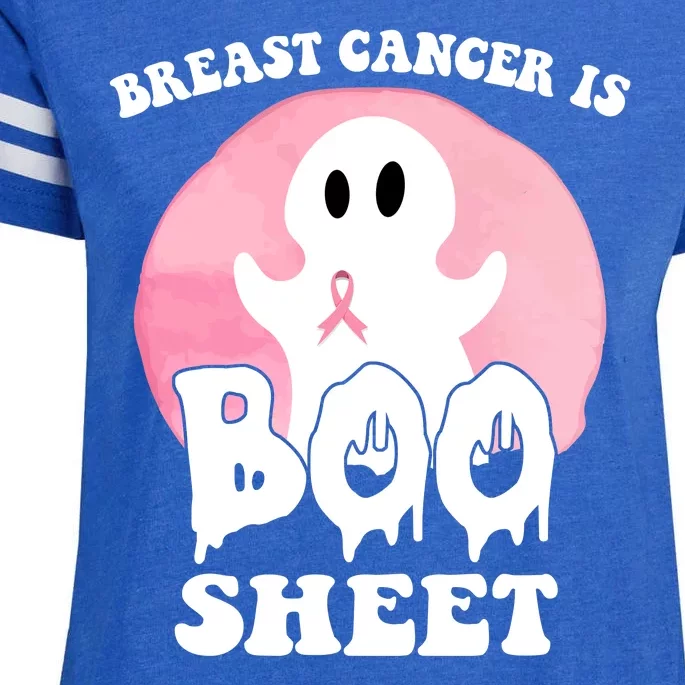 Breast Cancer Is Boo Sheet Funny Ghost Enza Ladies Jersey Football T-Shirt