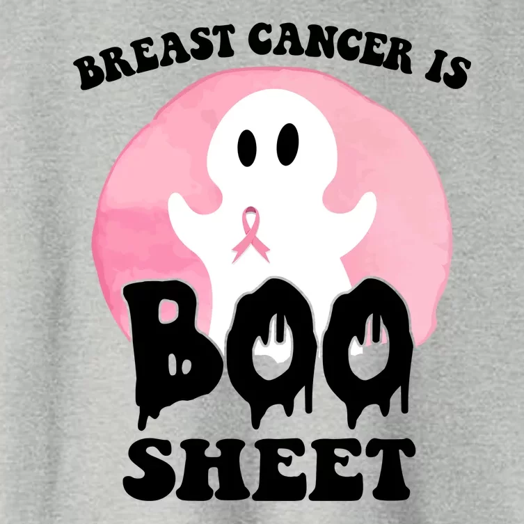 Breast Cancer Is Boo Sheet Funny Ghost Women's Crop Top Tee