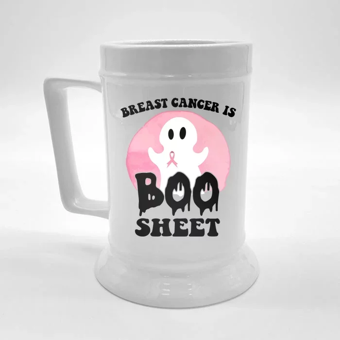 Breast Cancer Is Boo Sheet Funny Ghost Front & Back Beer Stein