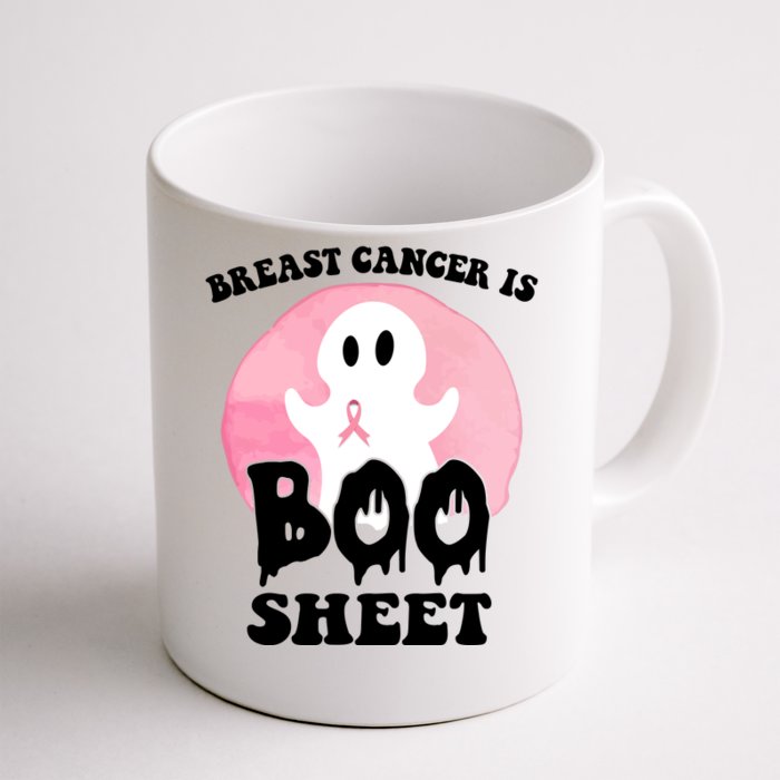 Breast Cancer Is Boo Sheet Funny Ghost Front & Back Coffee Mug