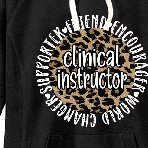 Best Clinical Instructor Appreciation Gift Women's Fleece Hoodie