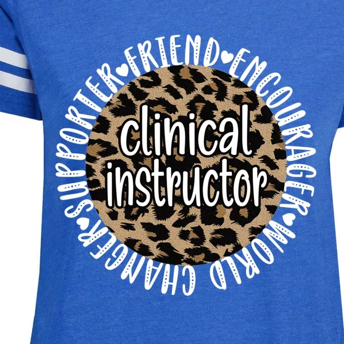 Best Clinical Instructor Appreciation Gift Enza Ladies Jersey Football T-Shirt