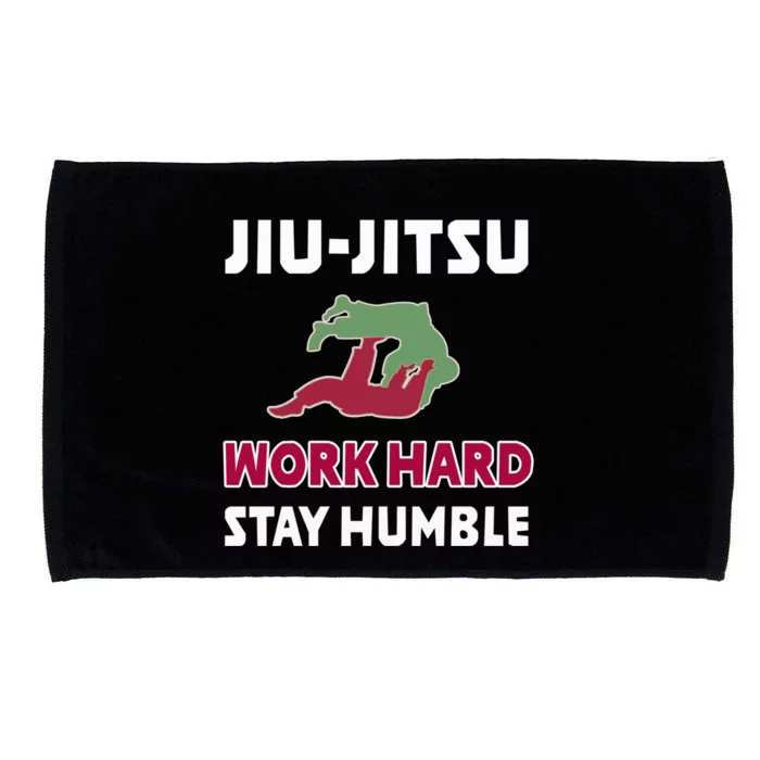 Best Classic Jiu Jitsu Gift Work Hard Stay Humble Meaningful Gift Microfiber Hand Towel