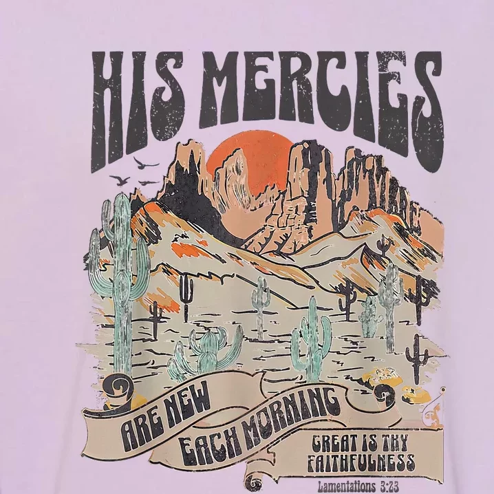 Boho Christian Jesus Faith Based His Mercies Are New Garment-Dyed Sweatshirt