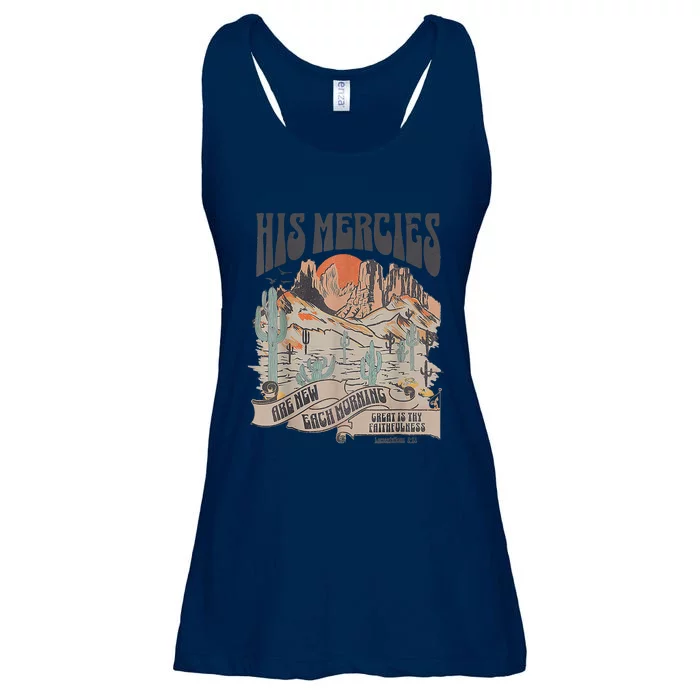 Boho Christian Jesus Apparel Faith Based His Mercies Are New Ladies Essential Flowy Tank